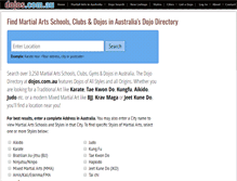 Tablet Screenshot of dojos.com.au