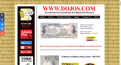 Desktop Screenshot of dojos.com